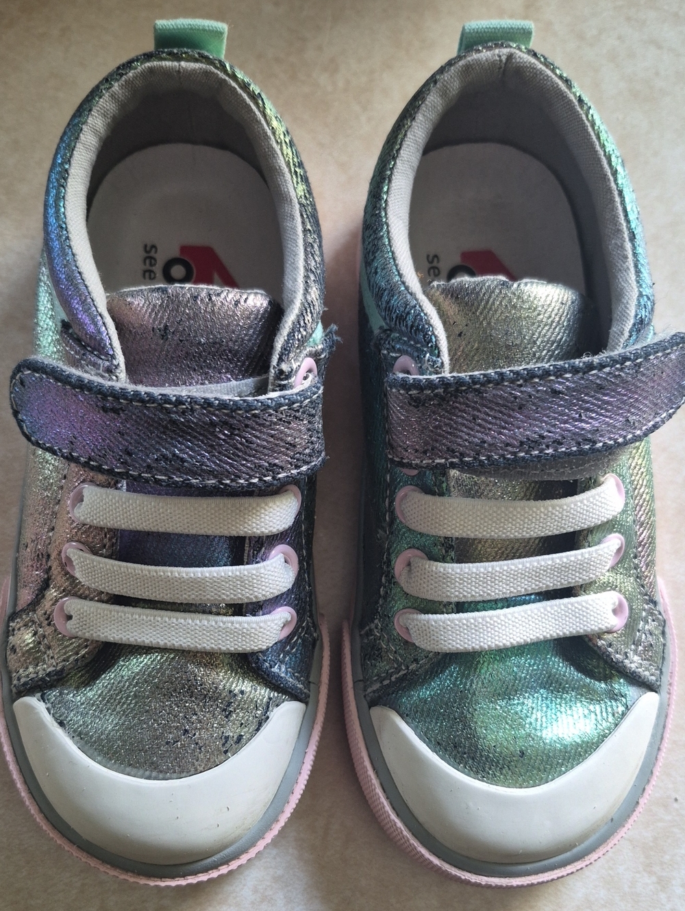 See Kai Run Denim Shimmer Sneakers